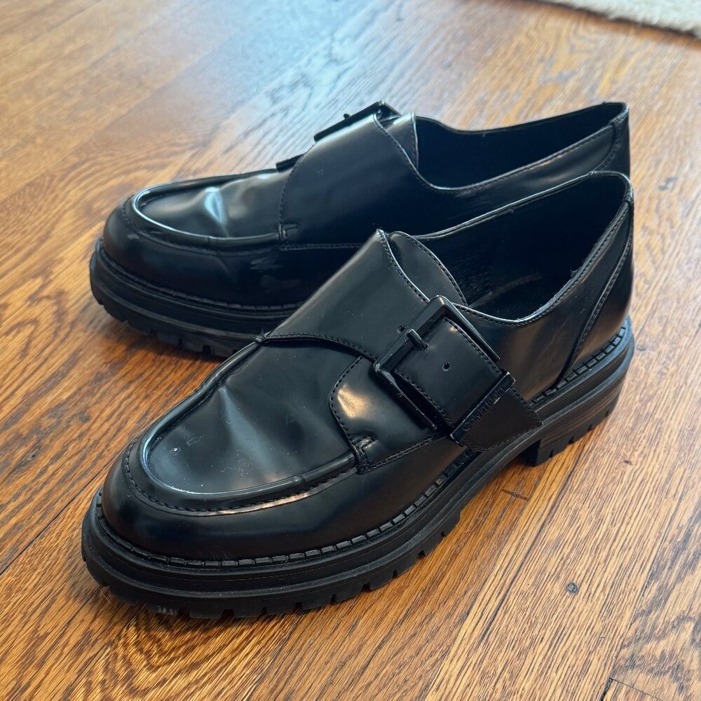 Calvin Klein Giya Lugsole Loafer Black Size 7.5